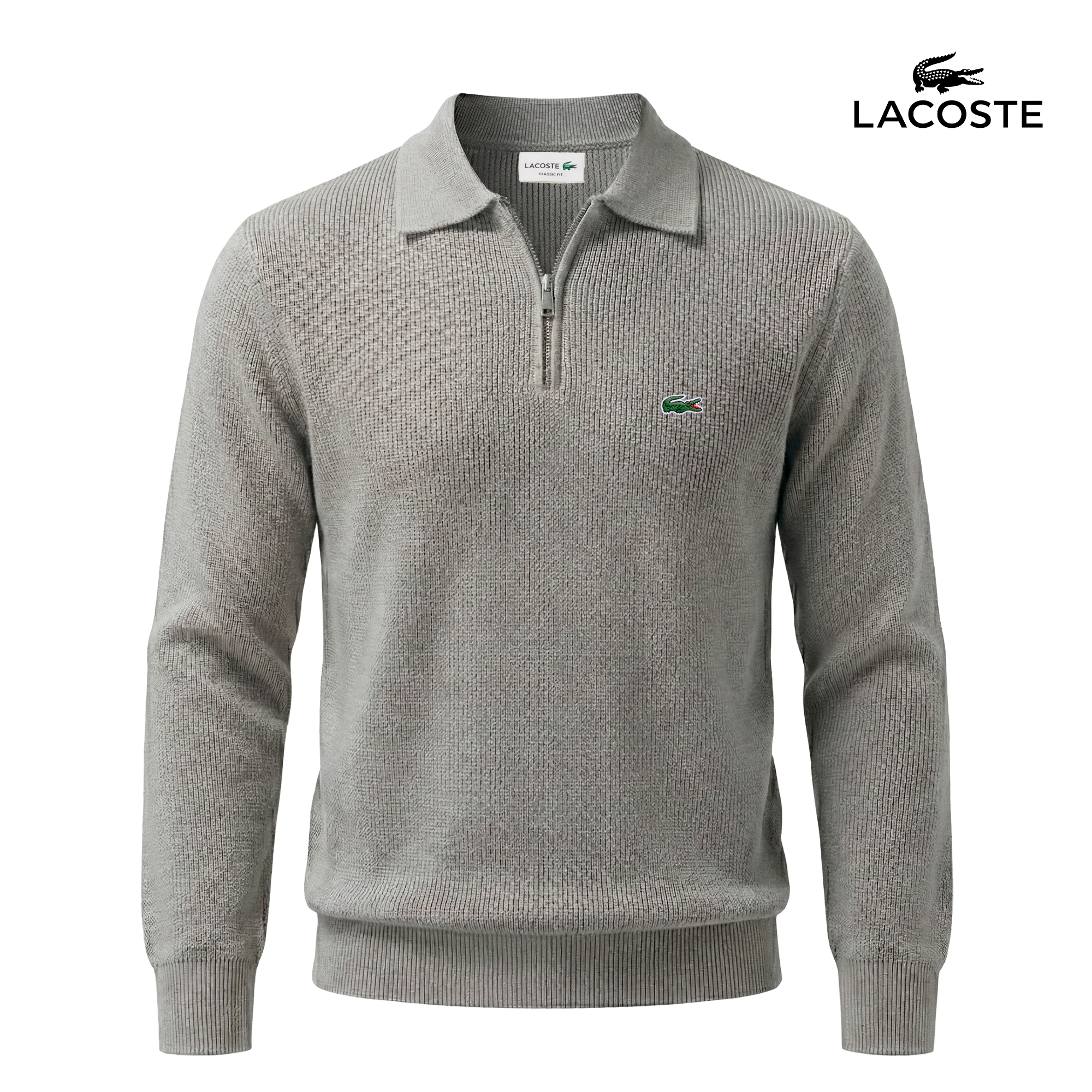 Maglione classico con cerniera Ashford 
