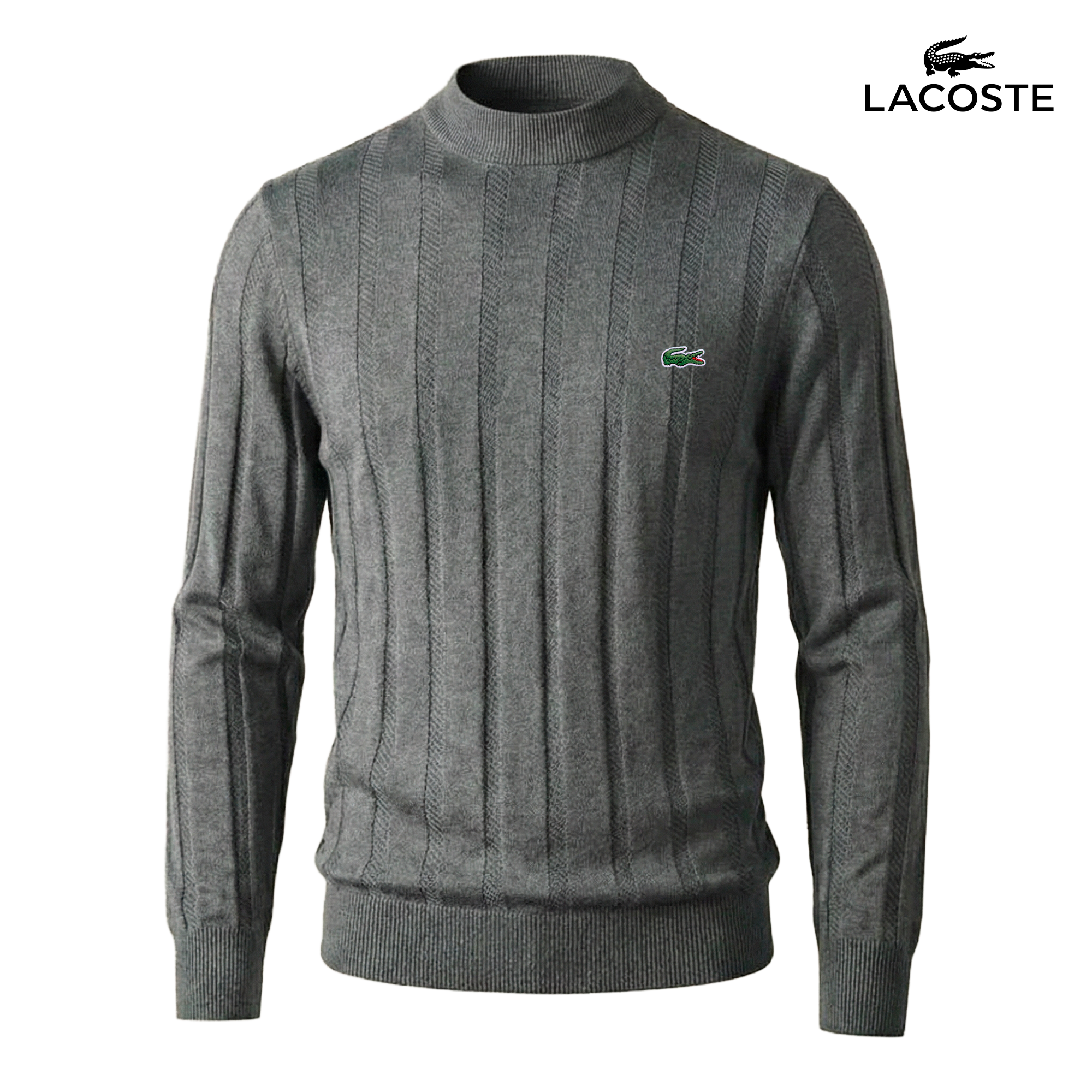 Maglia a collo alto a coste Kingsbridge 